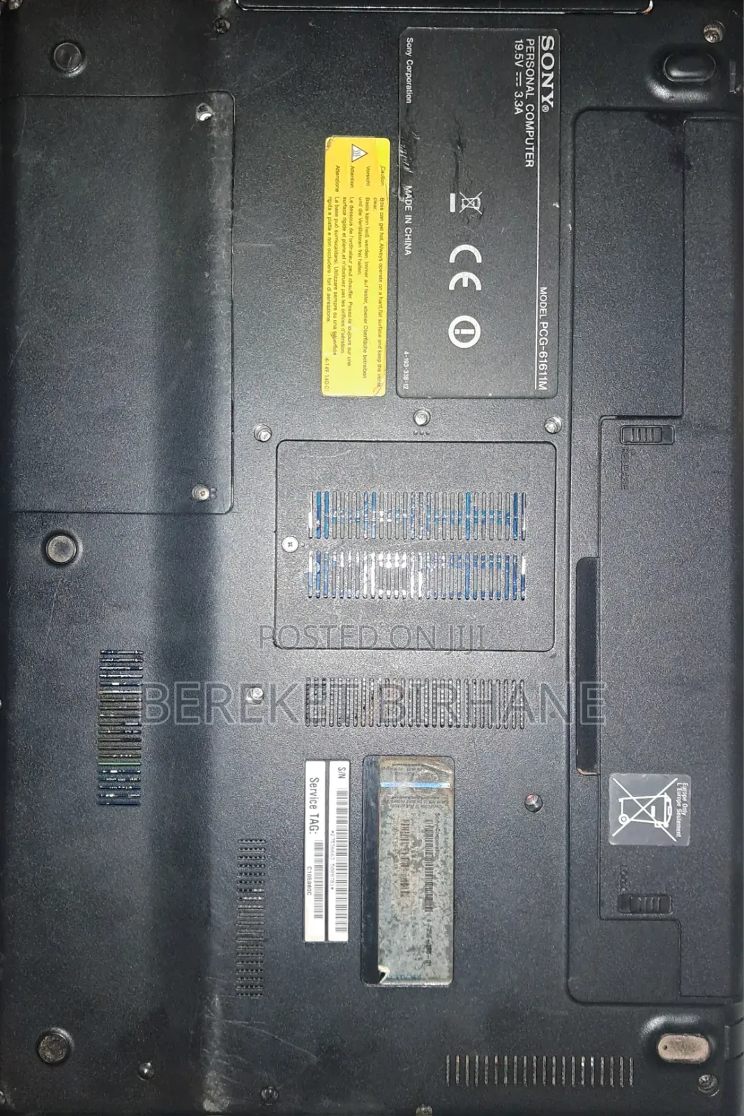 Laptop Sony VAIO PCG-7D1M 4GB Intel Core 2 Duo HDD 500GB
