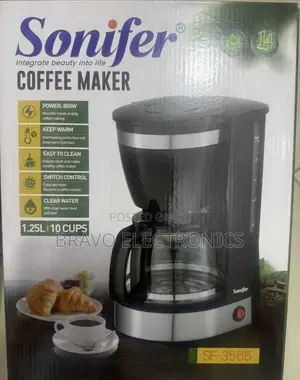  Sonifer Coffee Maker 1.25L – 10 Cups | Automatic Coffee Machine