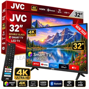 JVC TV 32" Smart Android TV – Double Glass Design | New 2026 Model
