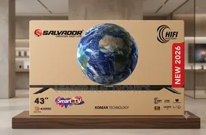 Salvador TV 43 inches Smart Android TV – Double Glass Design | New 2026 |