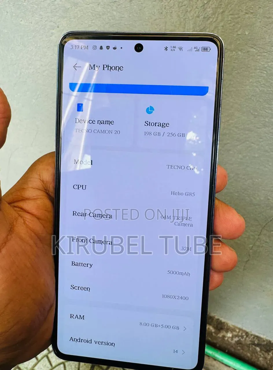 Tecno Camon 20 256 GB Blue