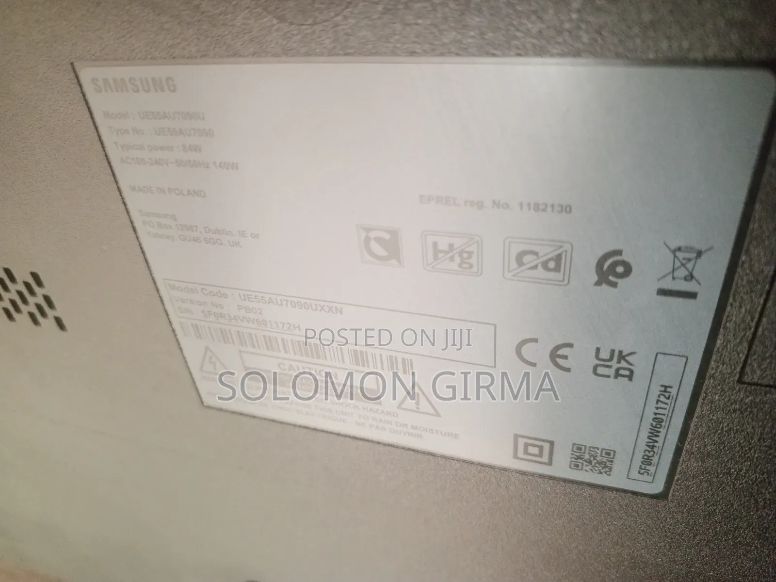 TV for Sale Urgent