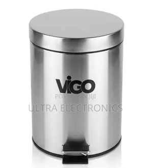 Vigo 5l Stainless Steel Pedal Bin Premium Stainless-Steel