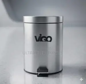 Vigo 5-Liter Stainless Steel Pedal Dust Bin Sleek Stainless
