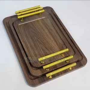 Wood Serving Tray Set