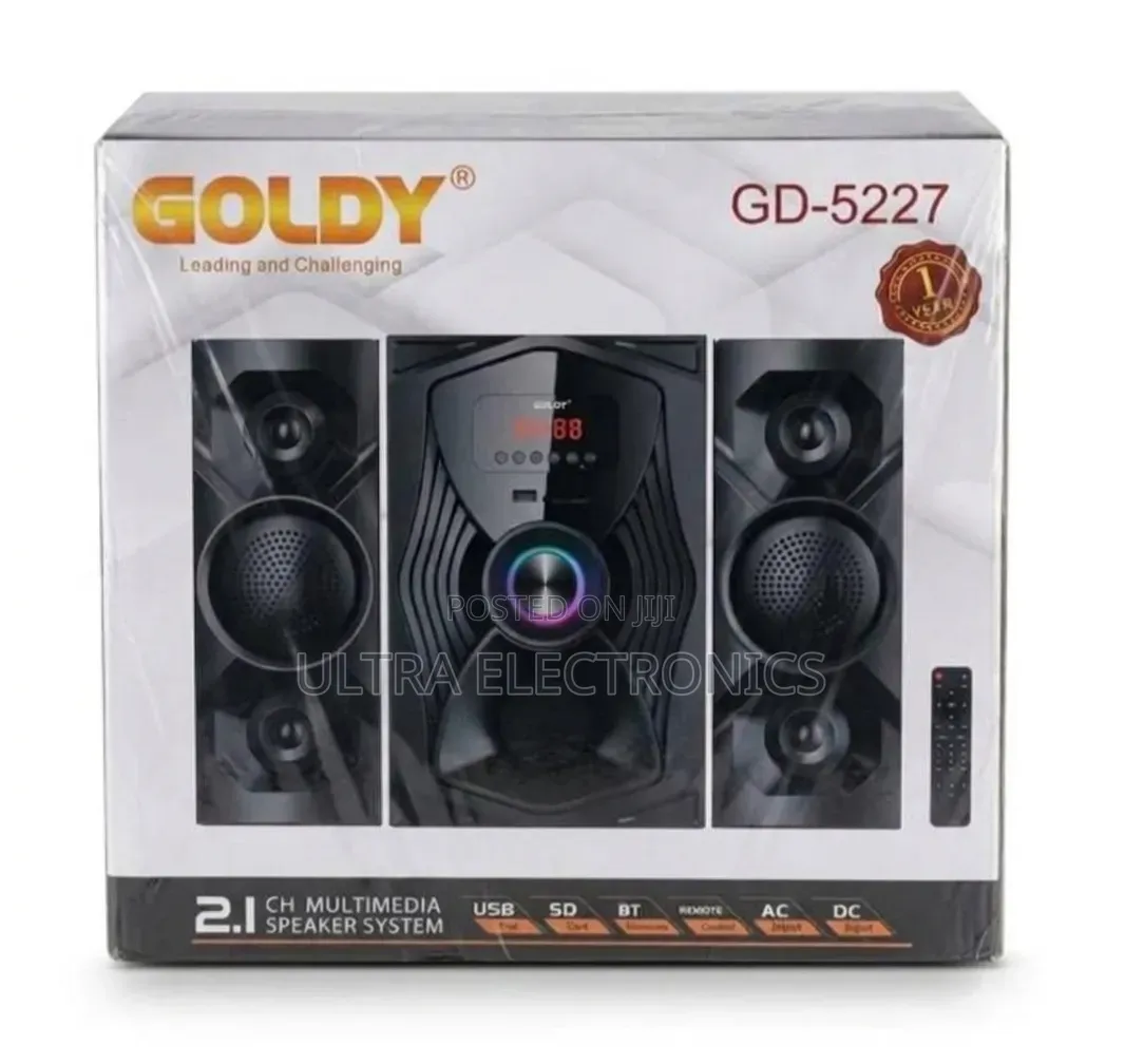 Goldy Gd-5227 2.1 Channel Multimedia Speaker