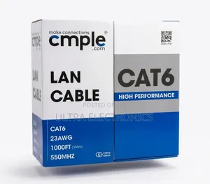 Cmple Cat6 Bulk Ethernet Cable – 1000ft High-Speed Networking F