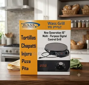  WASS Injera Mitad / Electric Grill – Smart Cooking Made Easy!