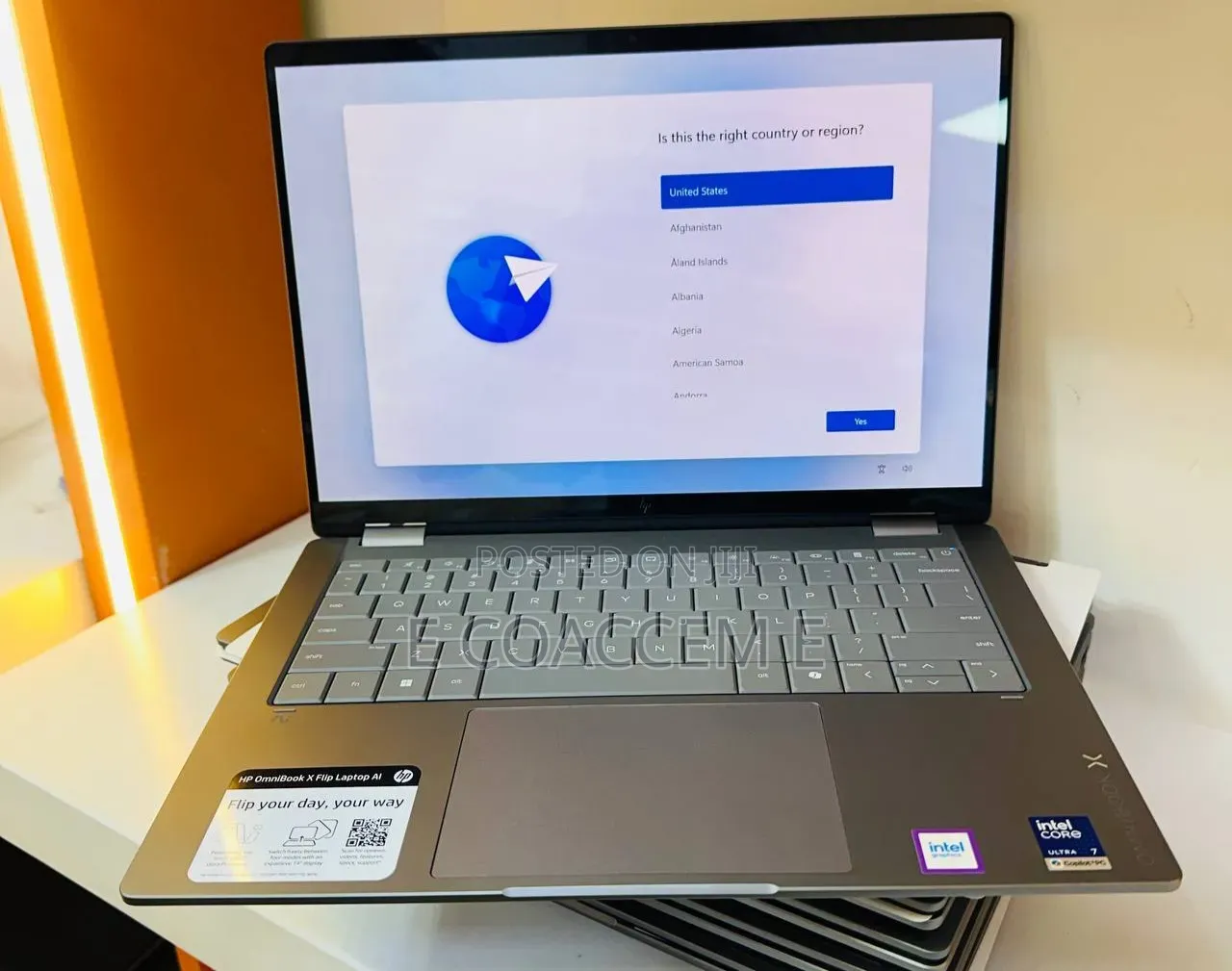 New Laptop HP OmniBook X Flip 14" 16GB Intel Core Ultra 7 SSD 1T