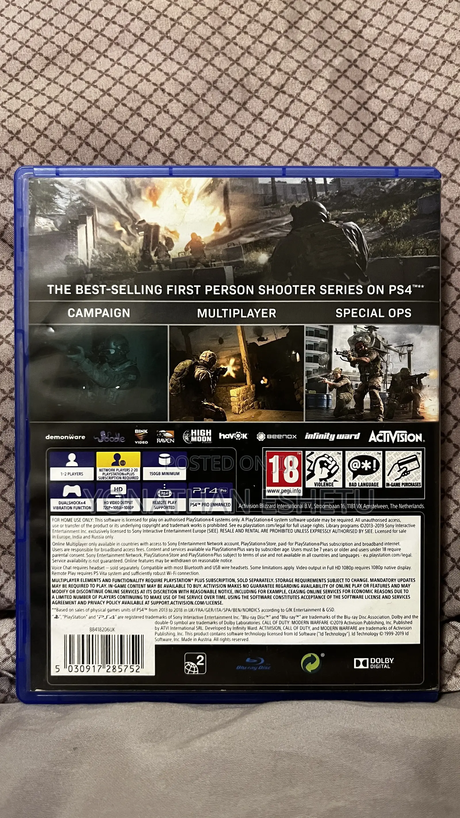 Modern Warfare(2019) PS4 CD