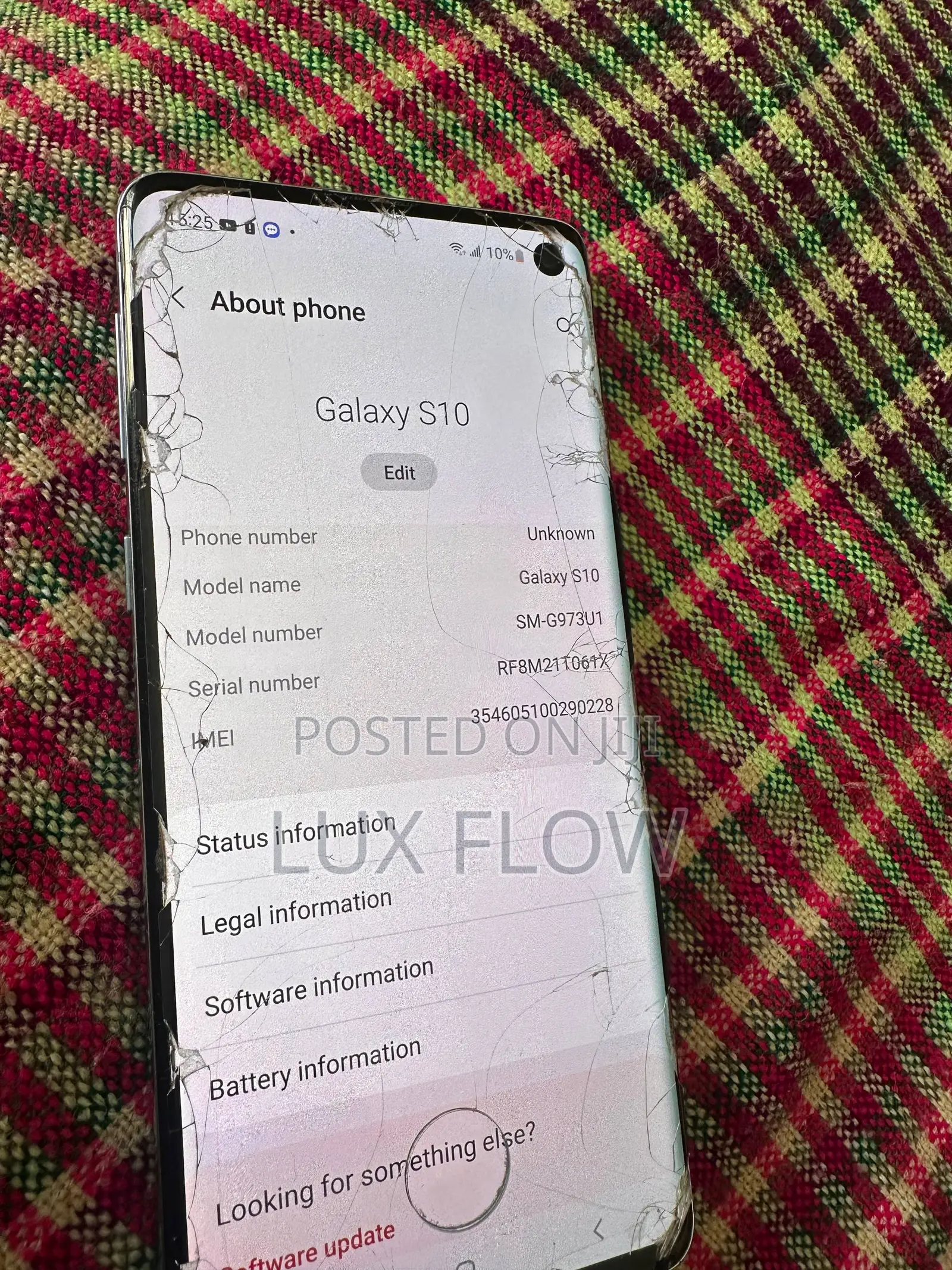 Samsung Galaxy S10 128 GB Blue