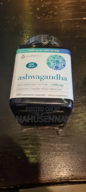 Youtheory Ashwagandha 1,000 Mg., 180 Capsules