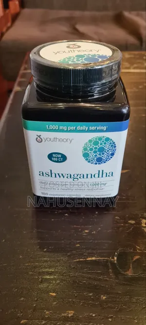 Youtheory Ashwagandha 1,000 Mg., 180 Capsules