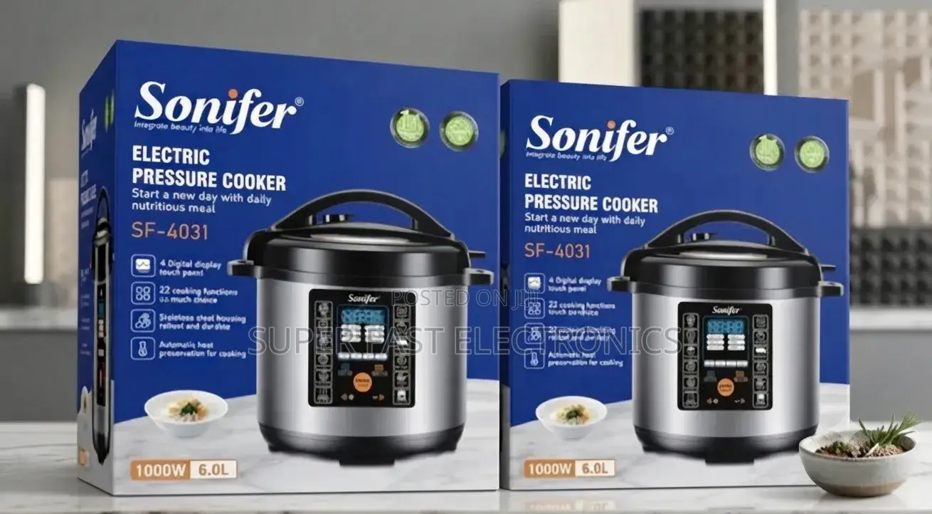 Sonifer Electric Pressure Cooker 1000W, 6.0L