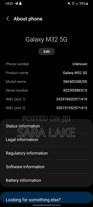 New Samsung Galaxy M32 5G 128 GB Black