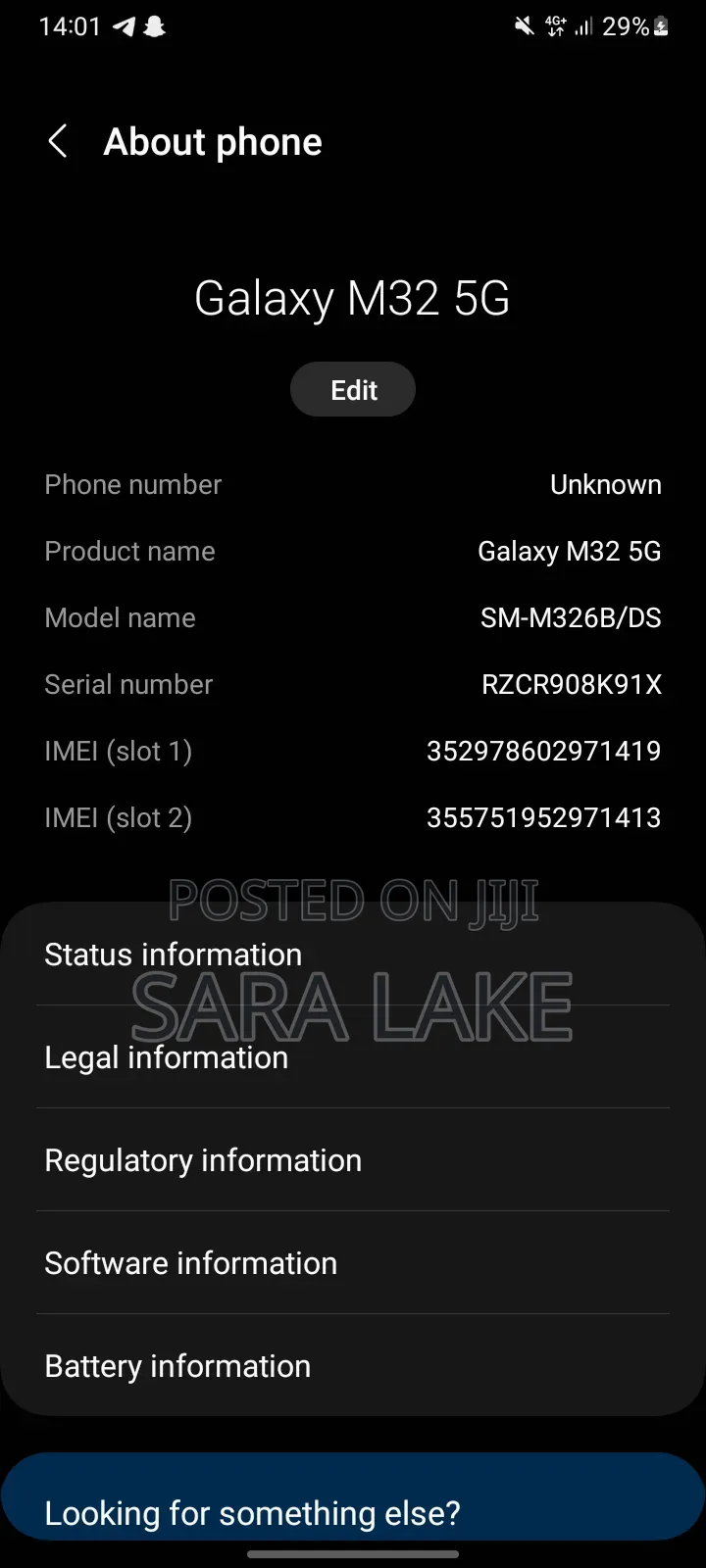 New Samsung Galaxy M32 5G 128 GB Black