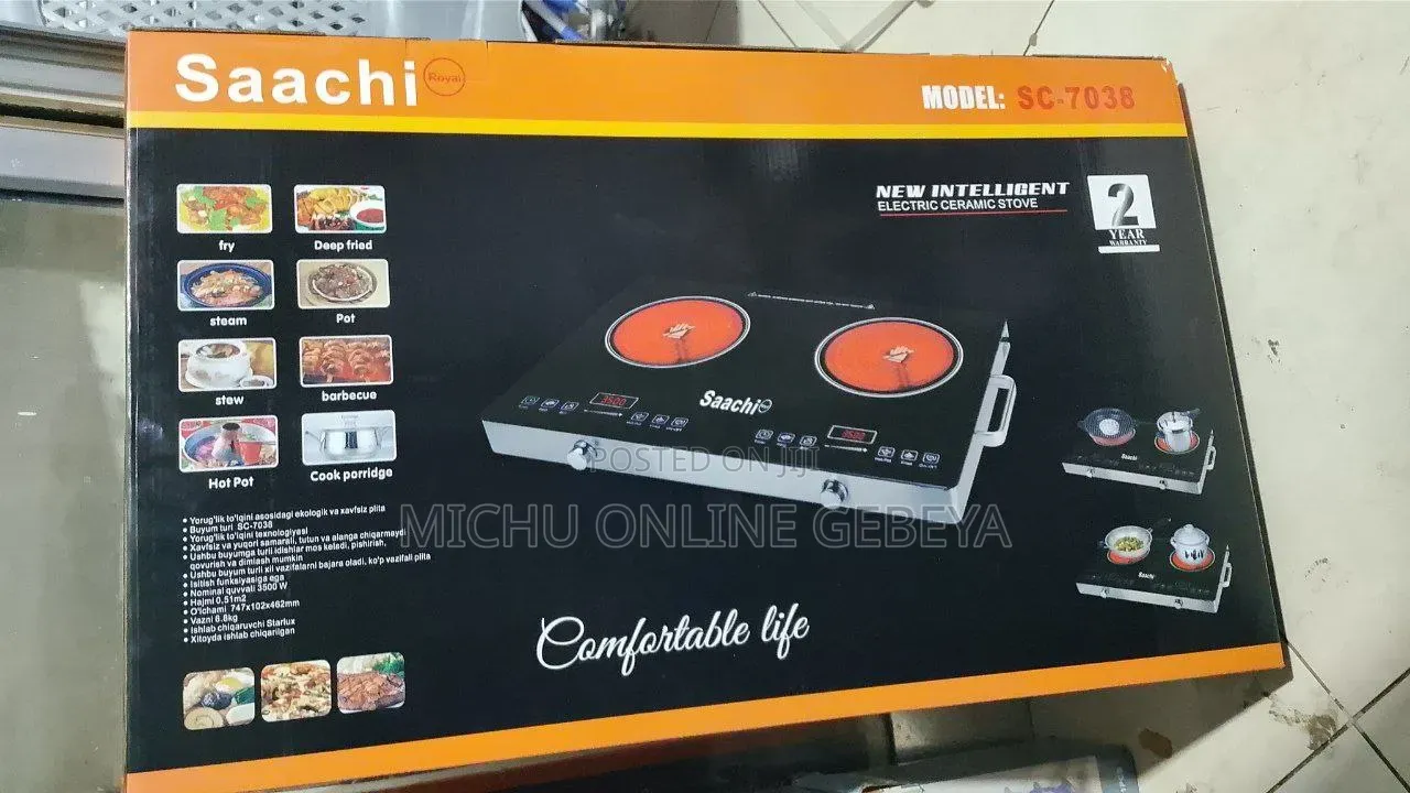 Saachi Original Touch Stove/ Free Delivery