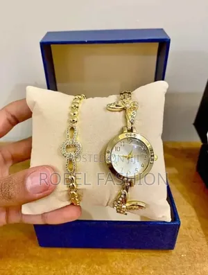 Women's Watch With Bracelet የሴት ሰአት ከብራስሌት ጋር