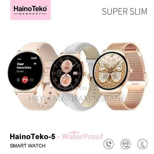 Teko-5 Slim Smart Watch for Women With Bluetooth Calling 3 Straps
