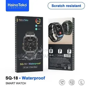 SQ-18 Waterproof Smart Watch With AMOLED Display 3 Straps