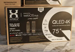 Xperia TV 75" Smart WebOS Hub UHD QLED TV – Frameless Design