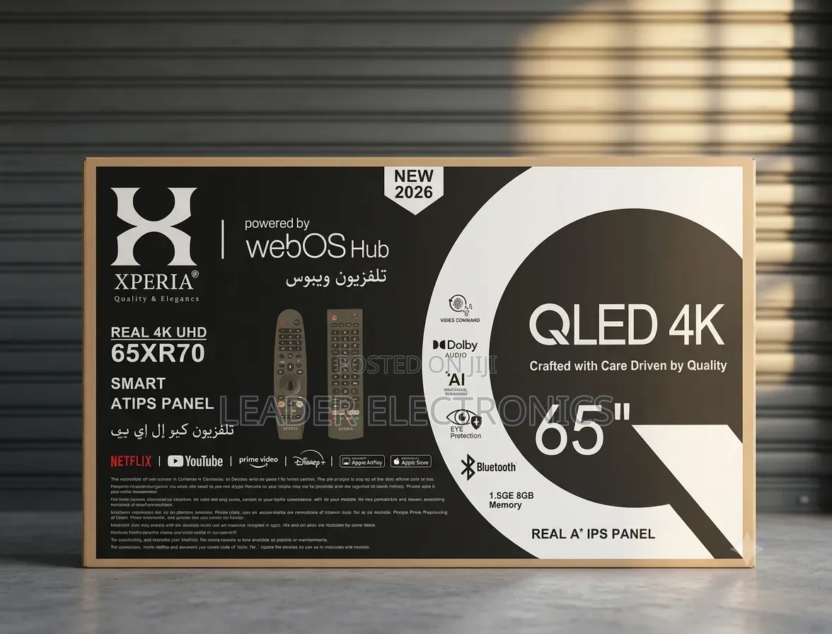 Xperia TV 65" UHD QLED Smart WebOS Hub – Frameless Design | Big