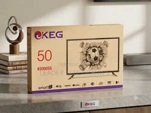 KEG TV 50" Smart Android TV Double Glass TV New 2026