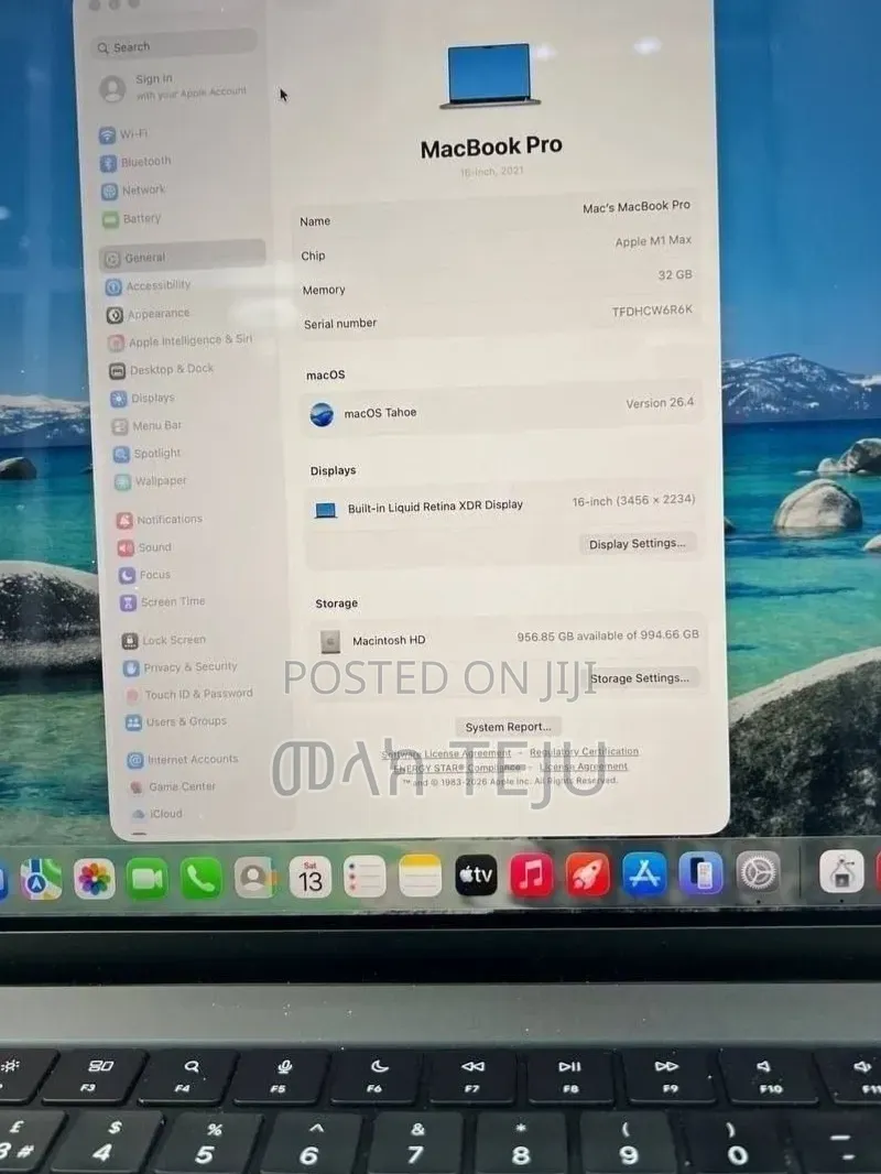 New Laptop Apple MacBook Pro 2021 M1 Max 16GB Apple M1 SSD 1T