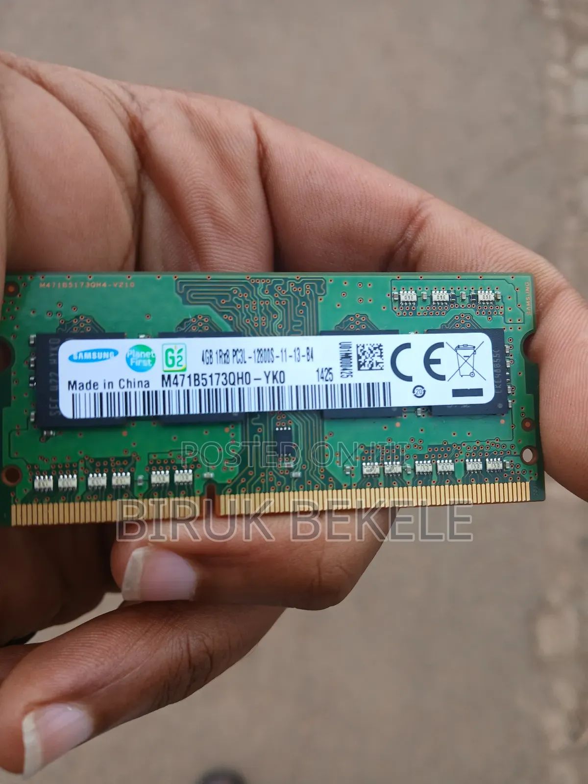 Laptop DDr3 Samsung 4GB RAM