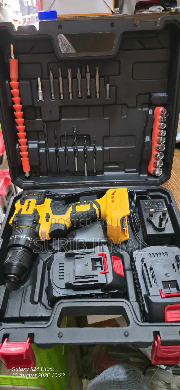 Hanvic Brushless Cordless Drill Lithium-Ion Battery 21v Iron Chuck