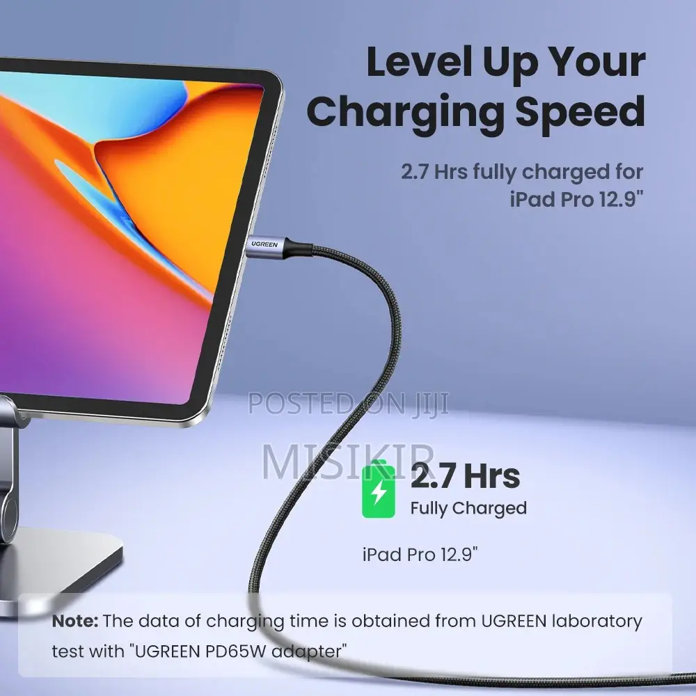 Ugreen Cable USB-C 100w 2-Meter