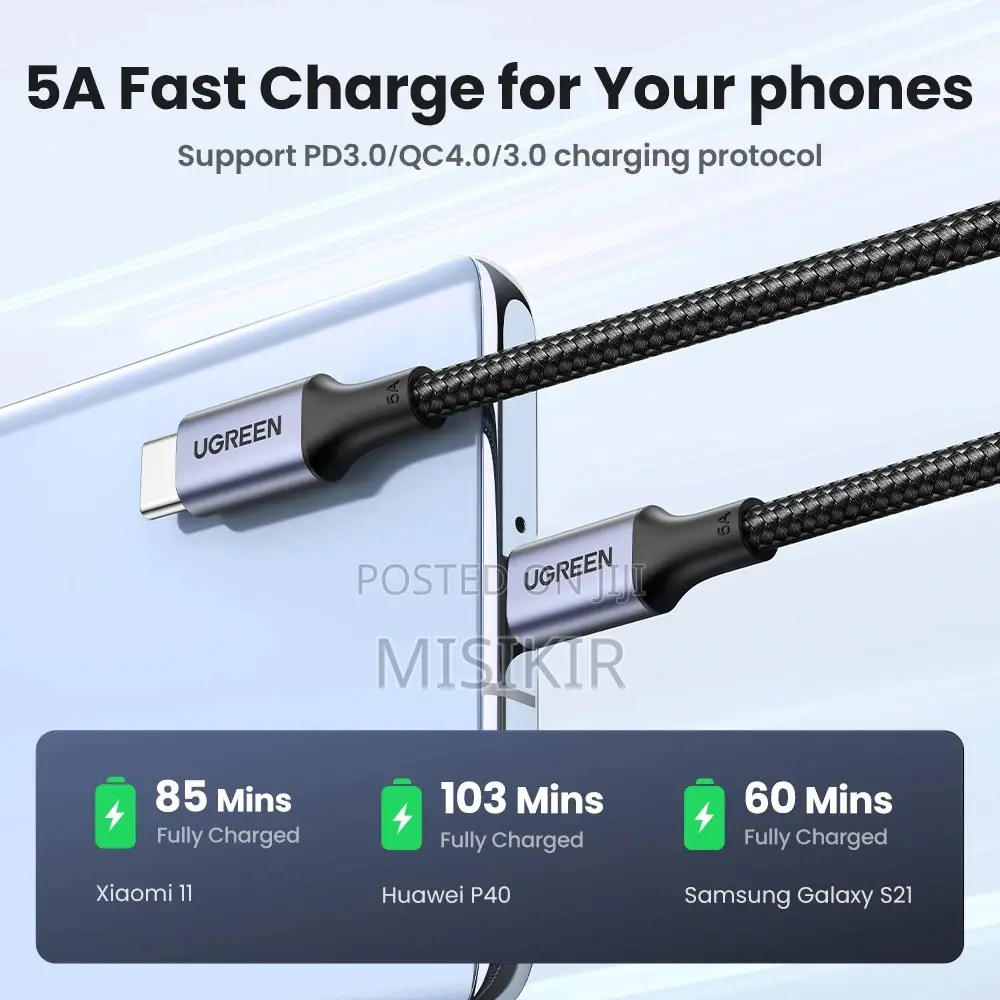 Ugreen Cable USB-C 100w 2-Meter