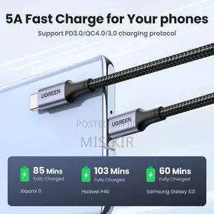 Ugreen Cable USB-C 100w 2-Meter