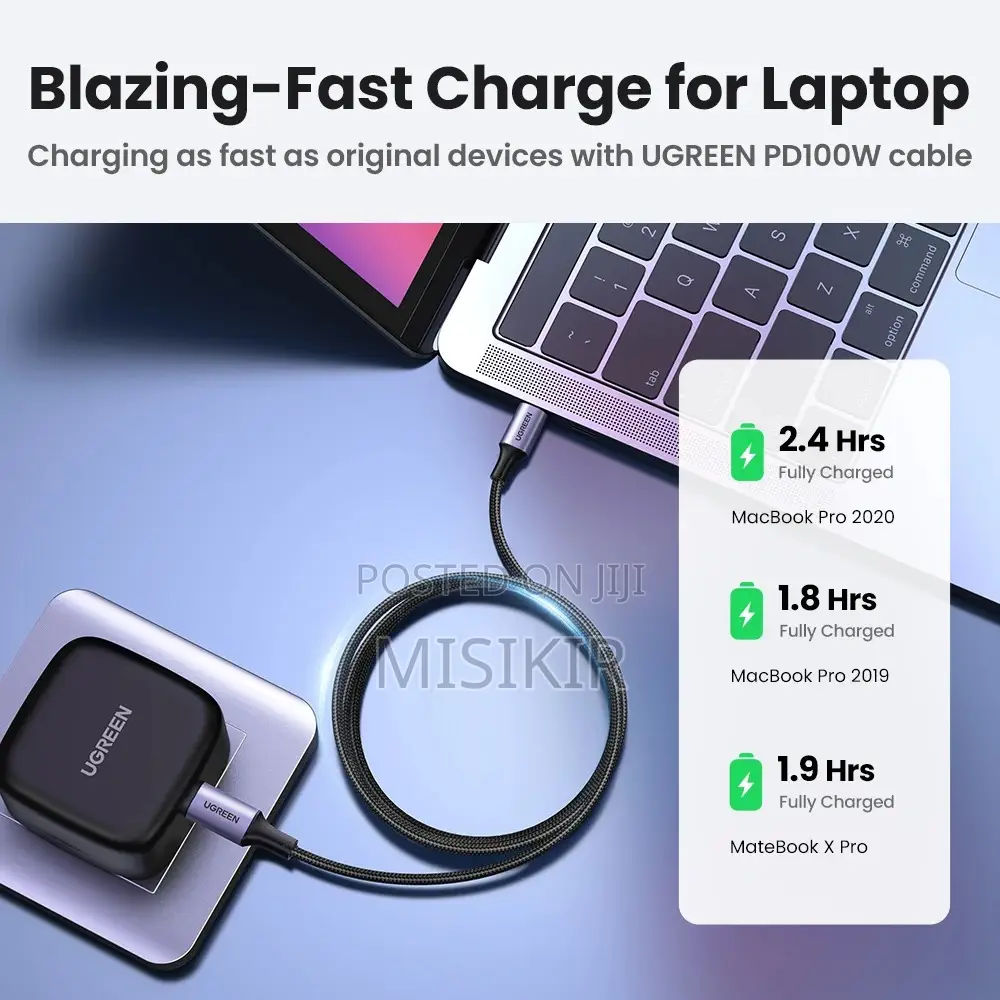 Ugreen Cable USB-C 100w 2-Meter
