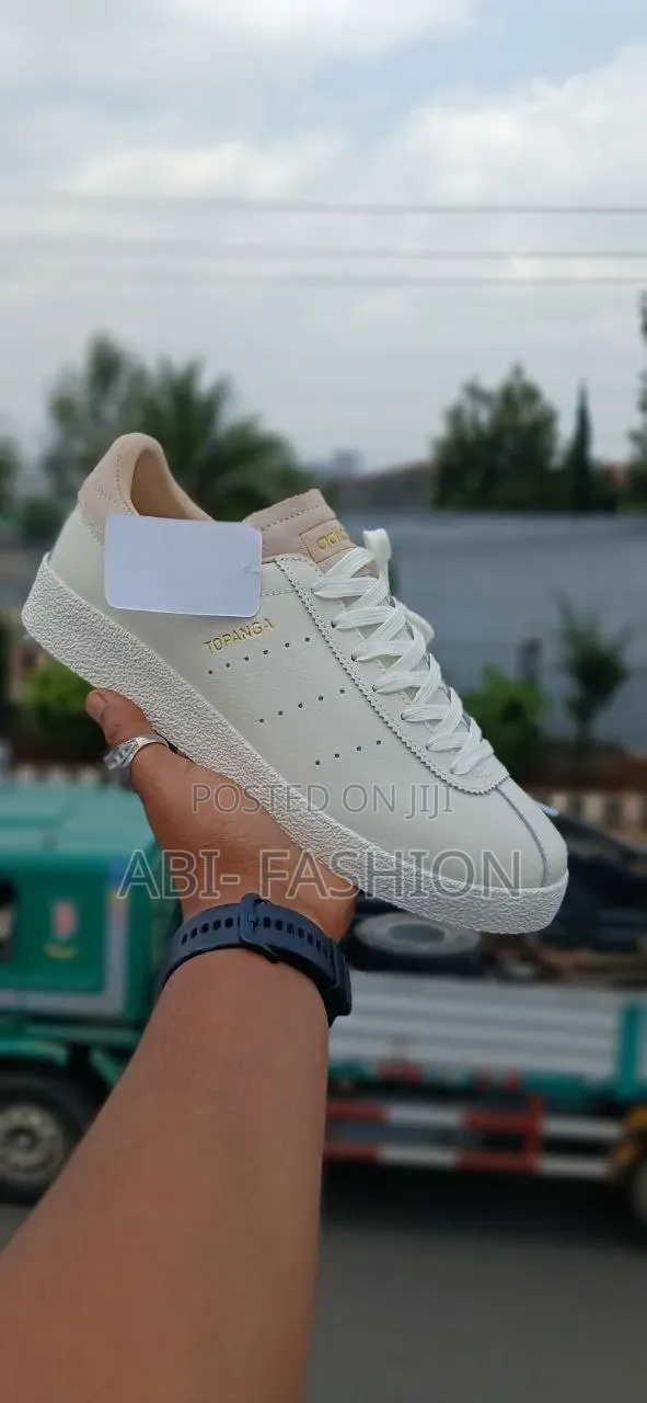 Adidas White Topanga Leather Full Made in Vietnam