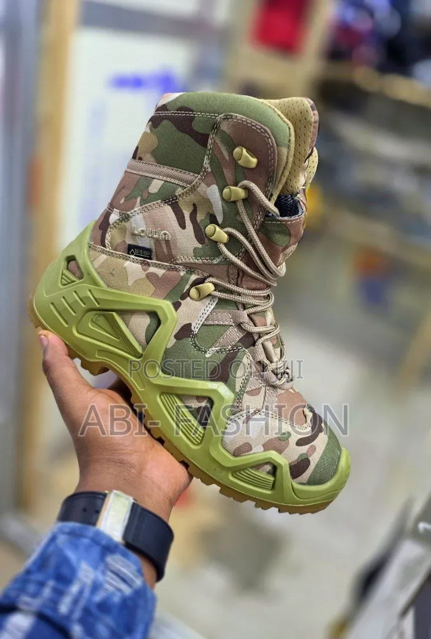 Lowa Green Miltary Boots Made in Veitnham