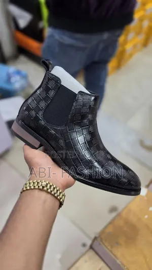 Leather Boots Mens Tuxedo Style Mens Master Quality