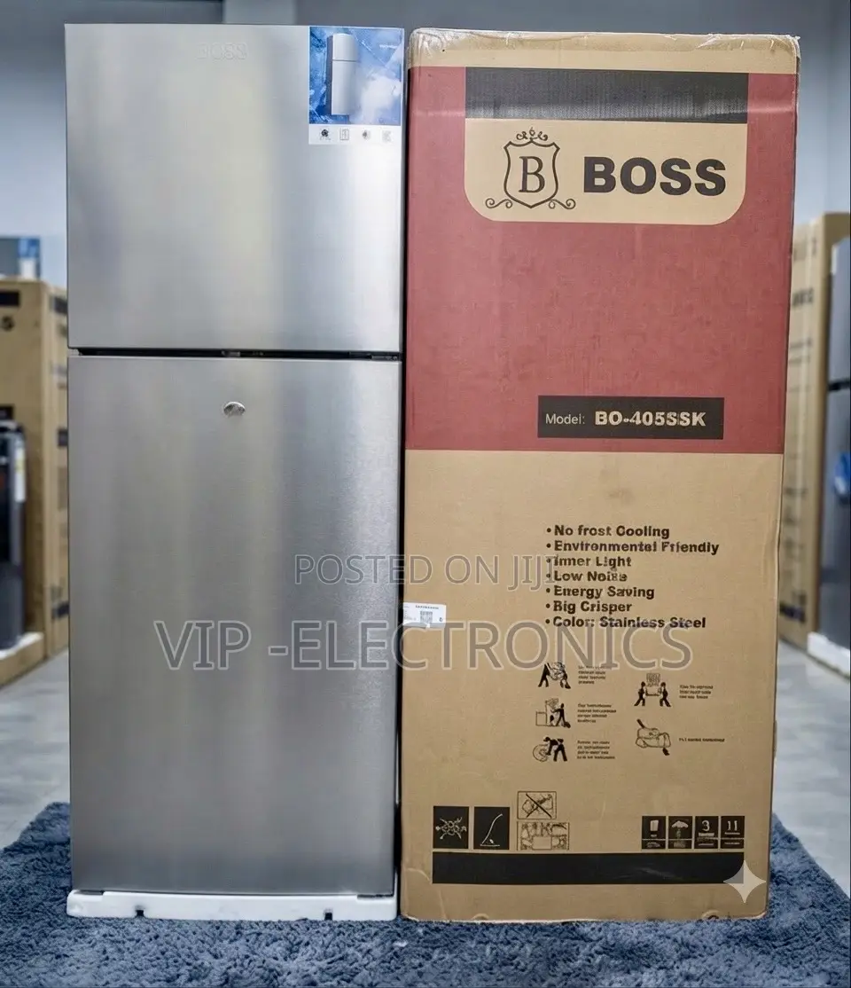 BOSS Refrigerator405 Fan System– Stainless Steel No Frost
