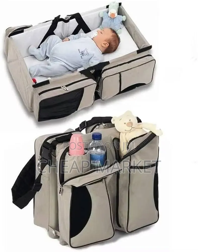 3-in-1 Portable Baby Bed, Diaper Bag Changing Station