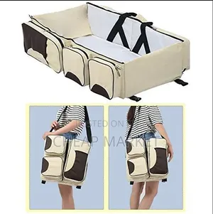 3-in-1 Portable Baby Bed, Diaper Bag Changing Station