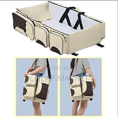 3-in-1 Portable Baby Bed, Diaper Bag Changing Station