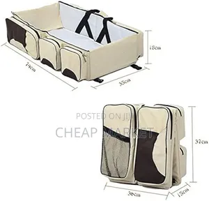 3-in-1 Portable Baby Bed, Diaper Bag Changing Station