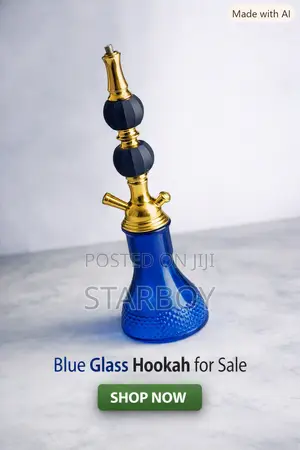 Premium Blue Glass Hookah