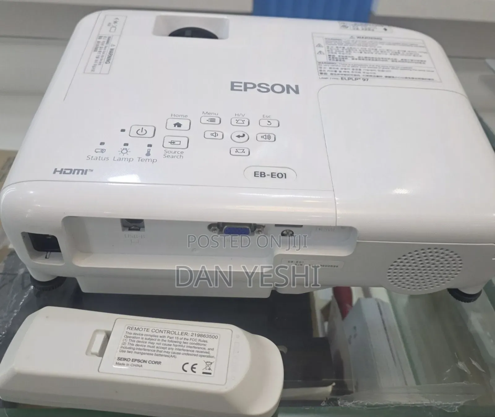 Epson Projector Model Name: EB-E01 Hardware Interfac