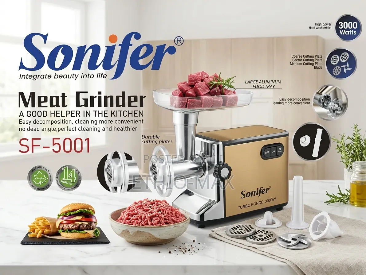 Sonifer Meat Grinder – Powerful Professional Food Processor