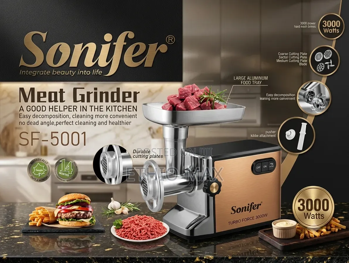 Sonifer Meat Grinder – Powerful Professional Food Processor