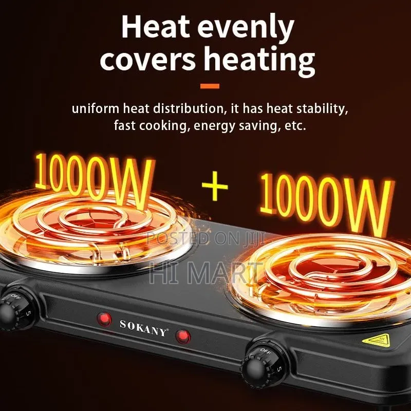Sokany Double Plate Original Hot Plate(2000watt)