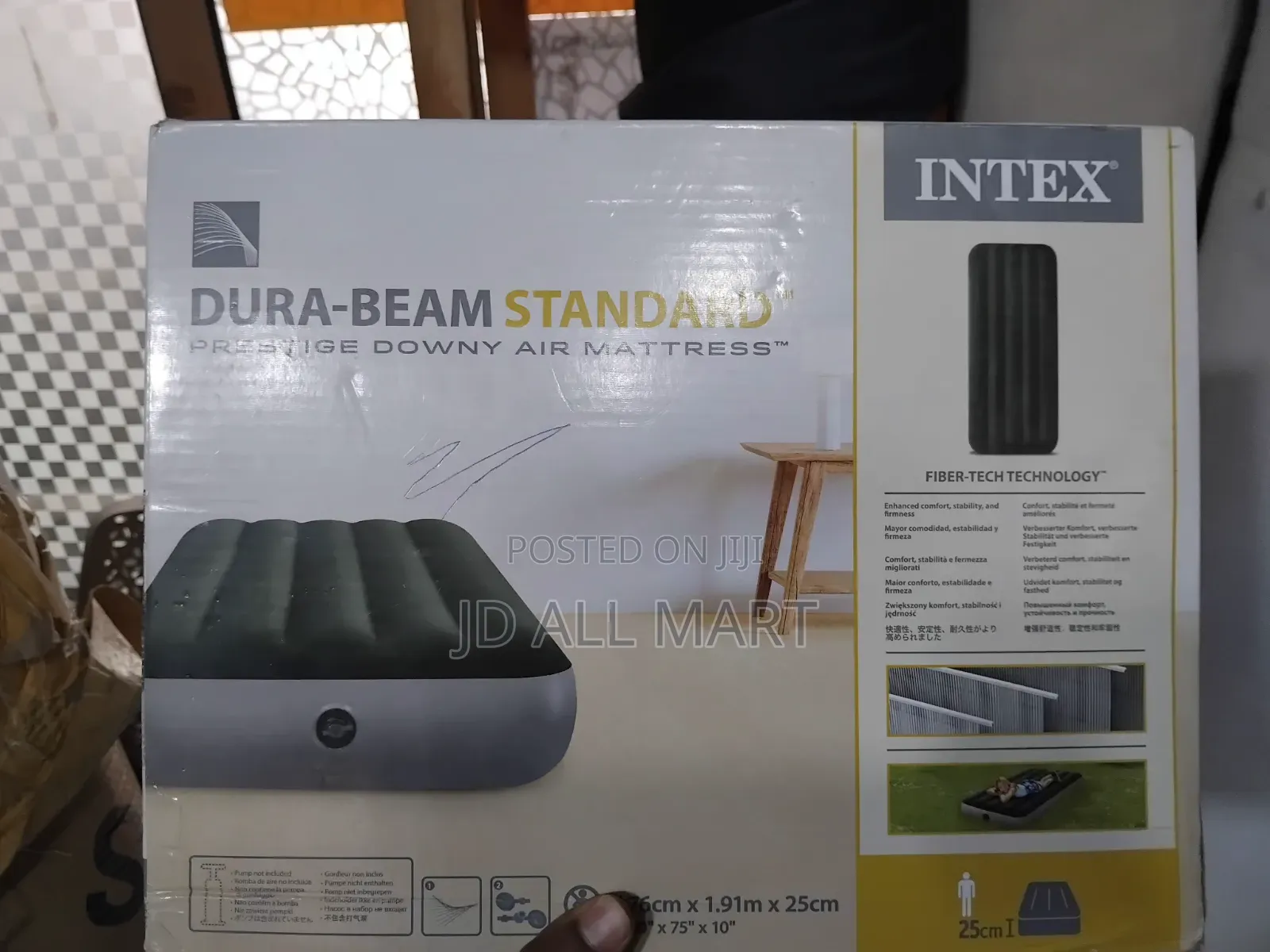 Intex Dura-Beam Standard Prestige Downy Air Mattress,