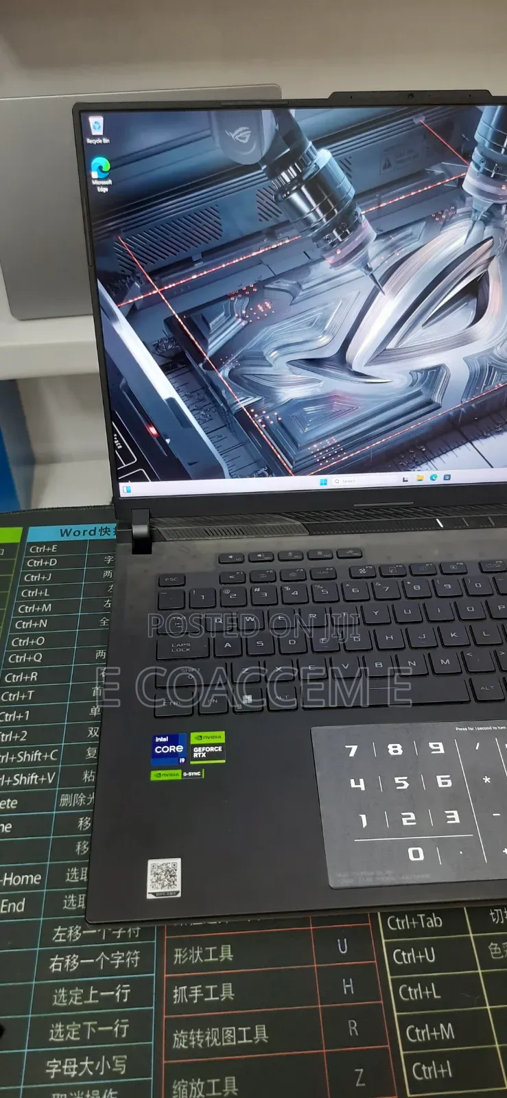 New Laptop Asus 16GB Intel Core i9 SSD 1T