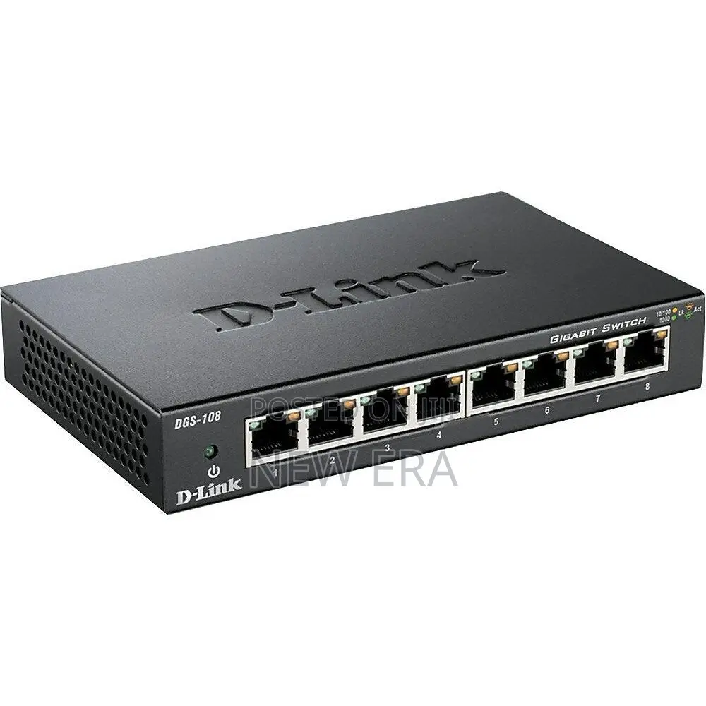 D-Link 8 Port Ethernet Switch | 10/100Mbps | Brand New Sealed